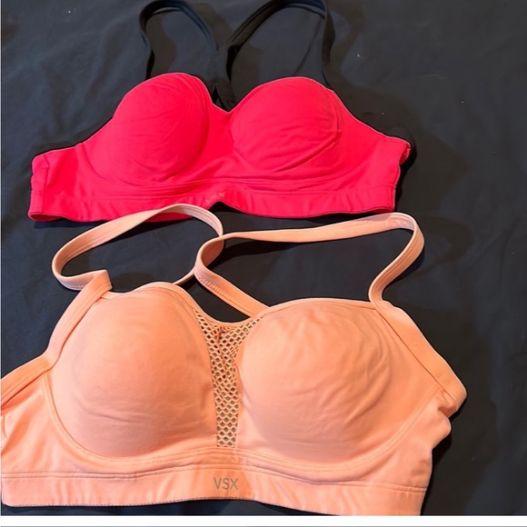 Victoria's Secret Other - Victoria's Secret Red and Peach Sports Bras